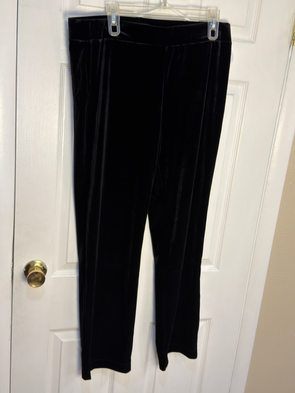 Dana Buchman Black Velvet Dress Pants L
